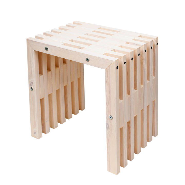 EcoFurn® D-penkki Mänty Valkoinen 45 cm