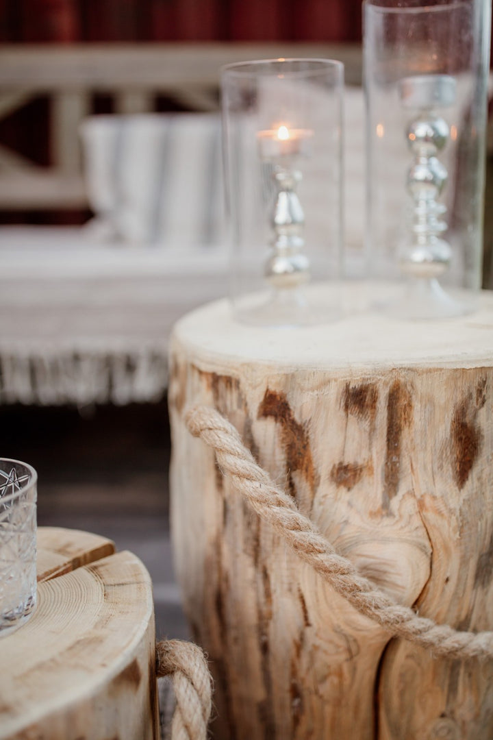 EcoFurn® Pölkky Pöytä 45 cm x 36 - 45 cm