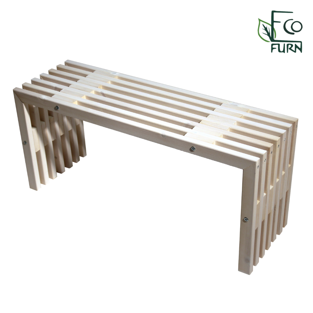 EcoFurn D-Penkki Mänty Valkoinen